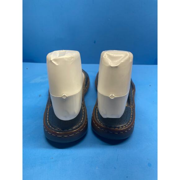 BOC Born Concept Sandals Women 6 M Leather Casual Thong Flat Slide On Shoes Blue - Picture 6 of 11